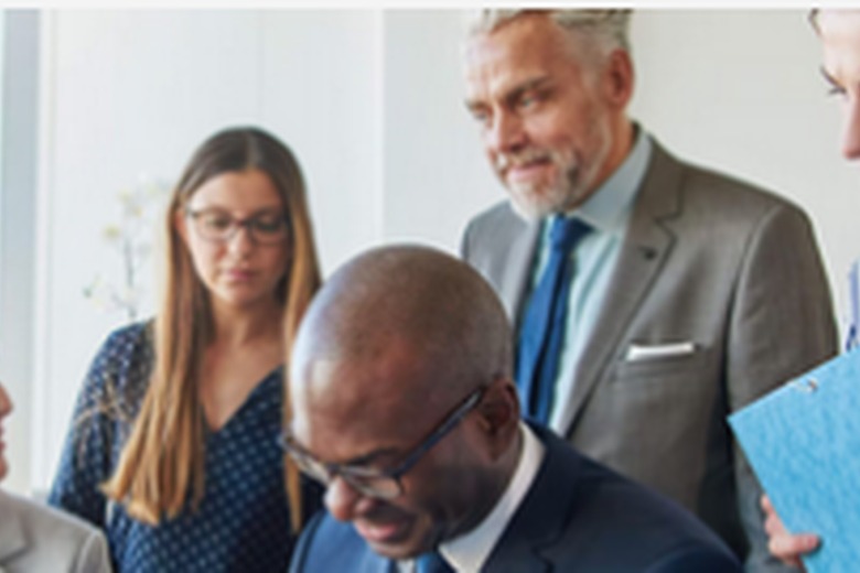 Business team in a meeting